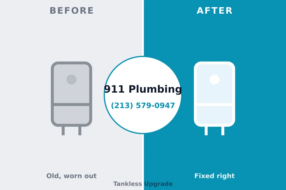 Before and after: plumbing repair The Pinehills, MA